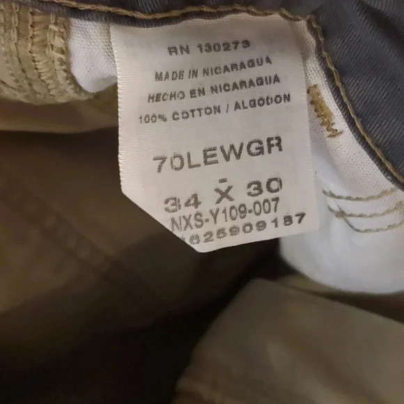 Wrangler Mens Relaxed Cargo Pants Size 34x30 Barley - Picture 11 of 11